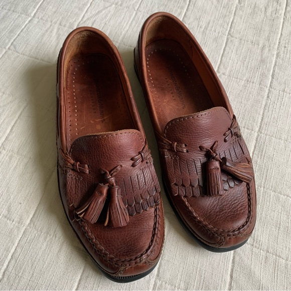 Johnston & Murphy Passport Leather Tassel Loafers Size 9 - Picture 1 of 8